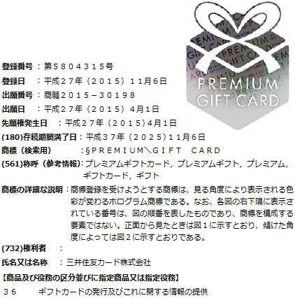 ホログラムの登録例